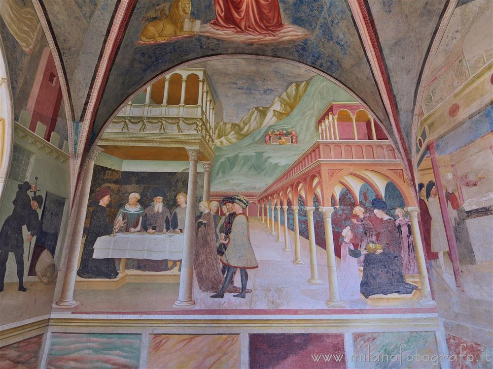 Castiglione Olona (Varese, Italy) - Right wall of the baptistery of the Collegiate Church of Saints Stephen and Lawrence